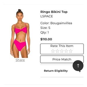 L*Space Bougainvillea Ringo Bikini Top